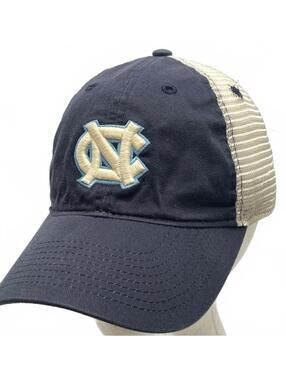 Vintage 1990's Legacy North Carolina Tar Heels Adjustable Mesh Trucker Cap Hat